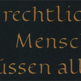 Tyskt citat i koppar och svart