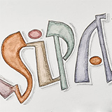January 2021: Experimental drawn capitals